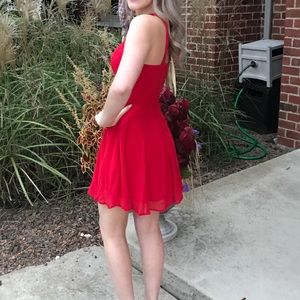 Charlotte Russe Red high neck dress.